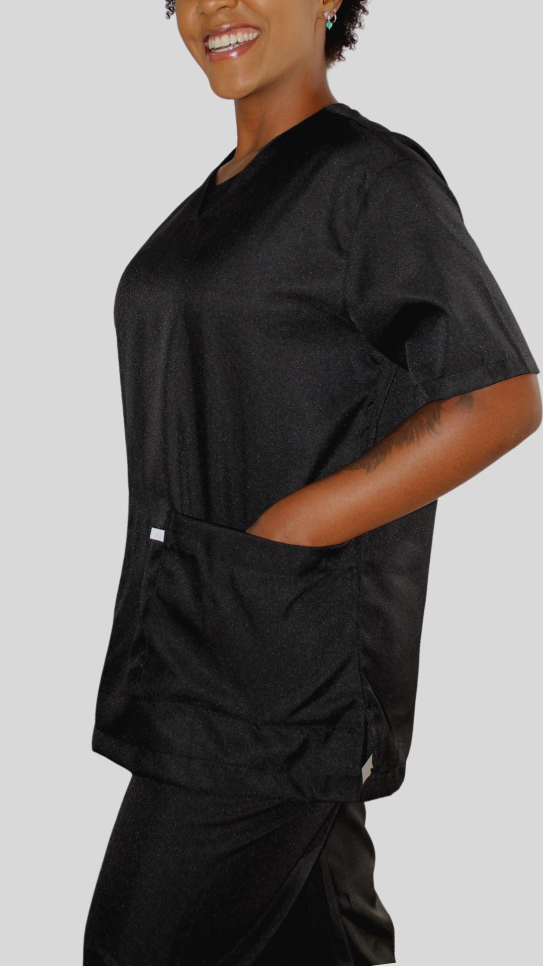 Scrub Unissex- Conjunto privativo- basic- Preto