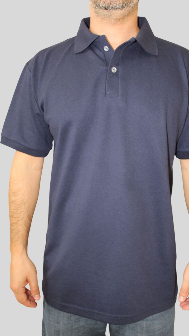 Camiseta Polo Unissex- Marinho