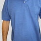 Camiseta Polo Unissex- Azul Mescla