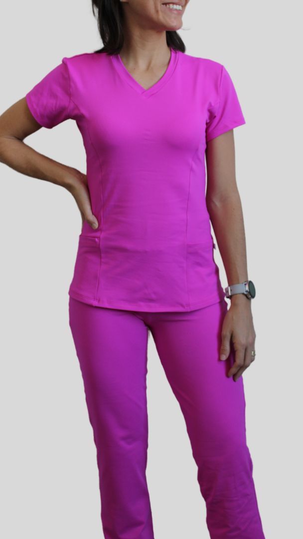 Scrub Feminino- Conjunto privativo Clássic- Pink