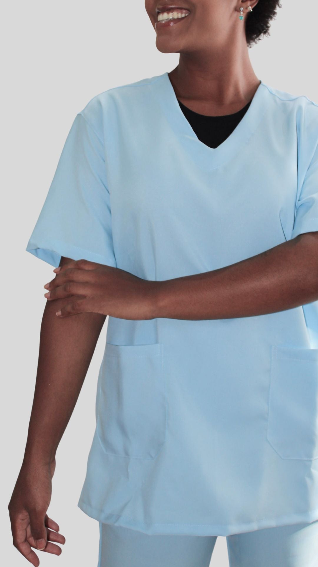 Scrub Feminino- Conjunto privativo basic- Azul bebê