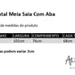 Avental Meia Saia Com Aba- Jeans