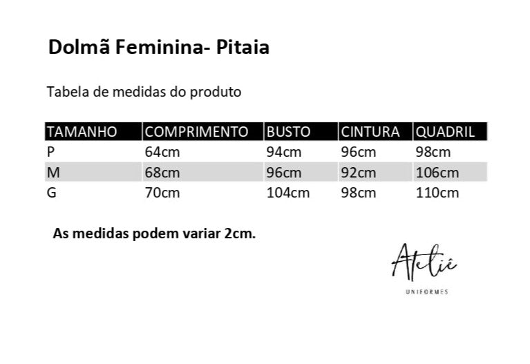 Dolmã Feminina Pitaia- Branca