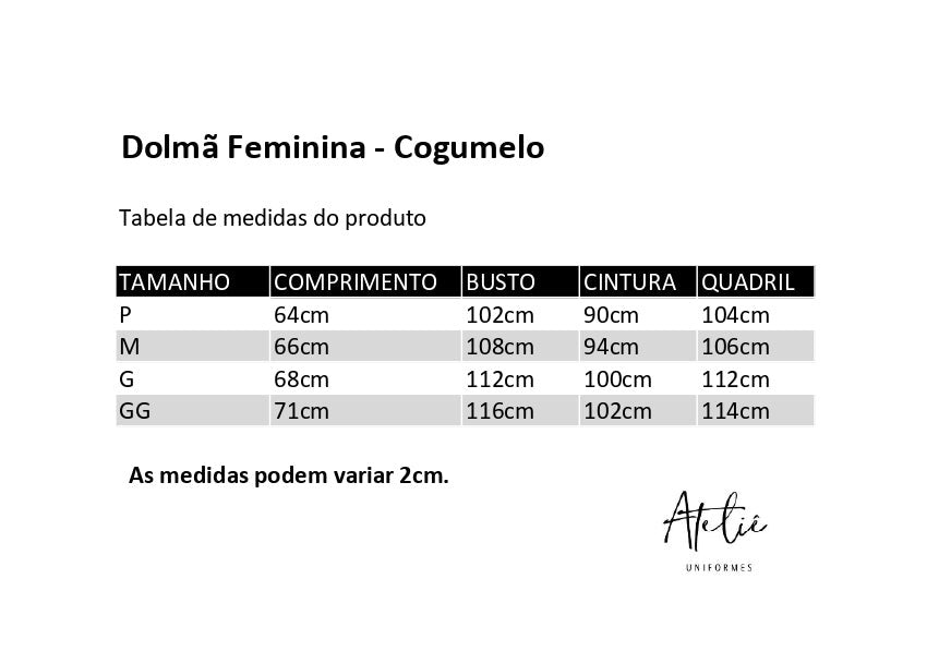 Dolmã Feminina Cogumelo - Preta